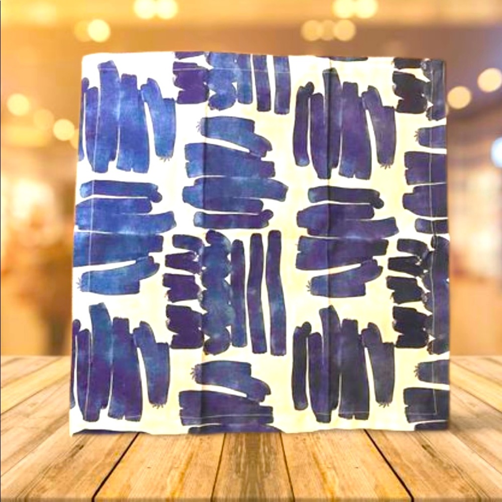 Warby Navy Napkins | Set of 4 | 20” x 20” Cotton Linen Dinner Napkins